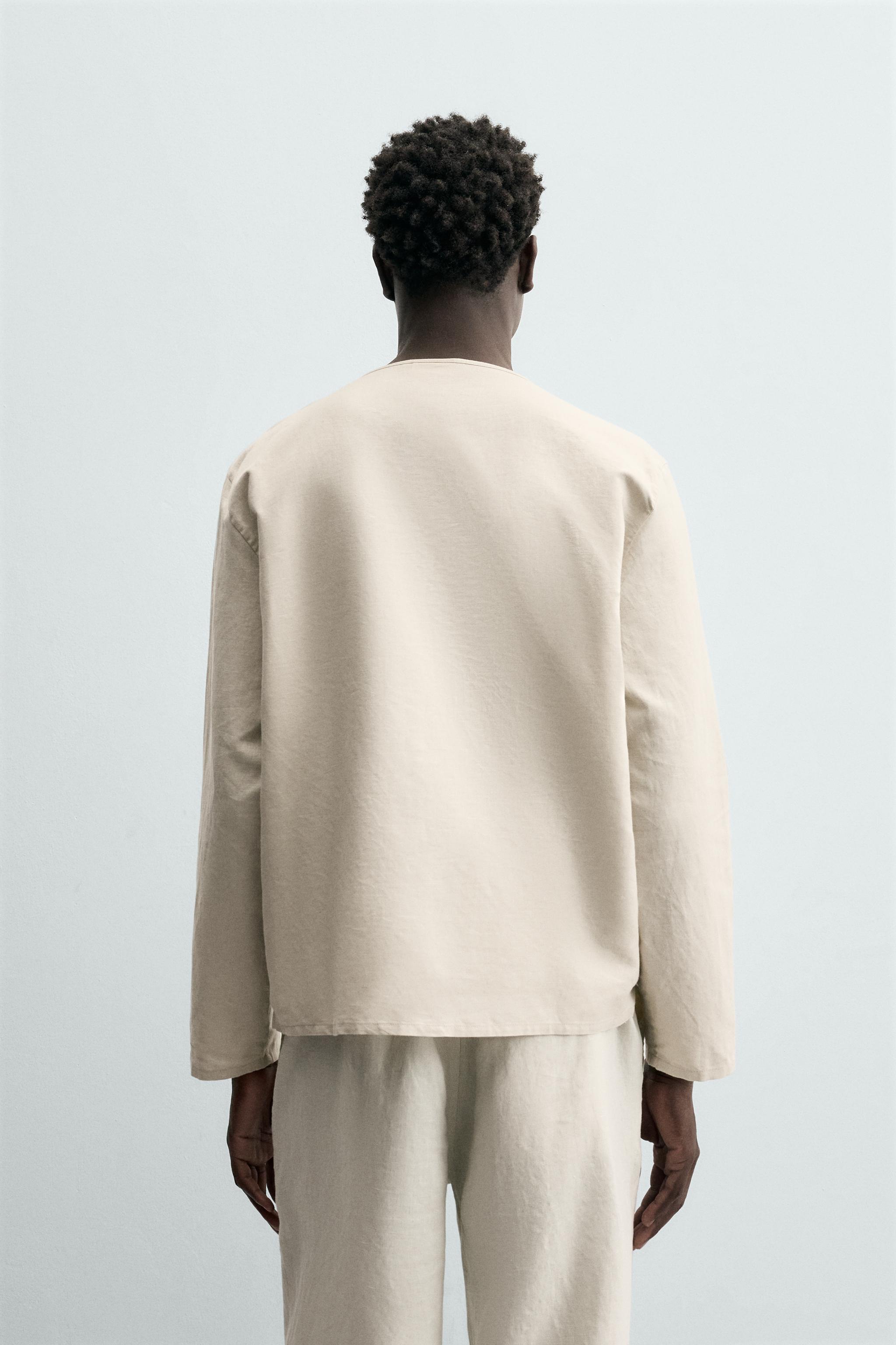HEMP - COTTON HENLEY SHIRT